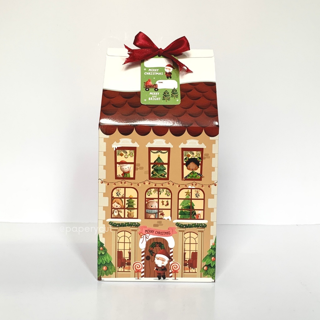 

Box Dus Kotak Packaging Toples Kue Cookies Natal Christmas - Rumah Duplex 15x15x20cm