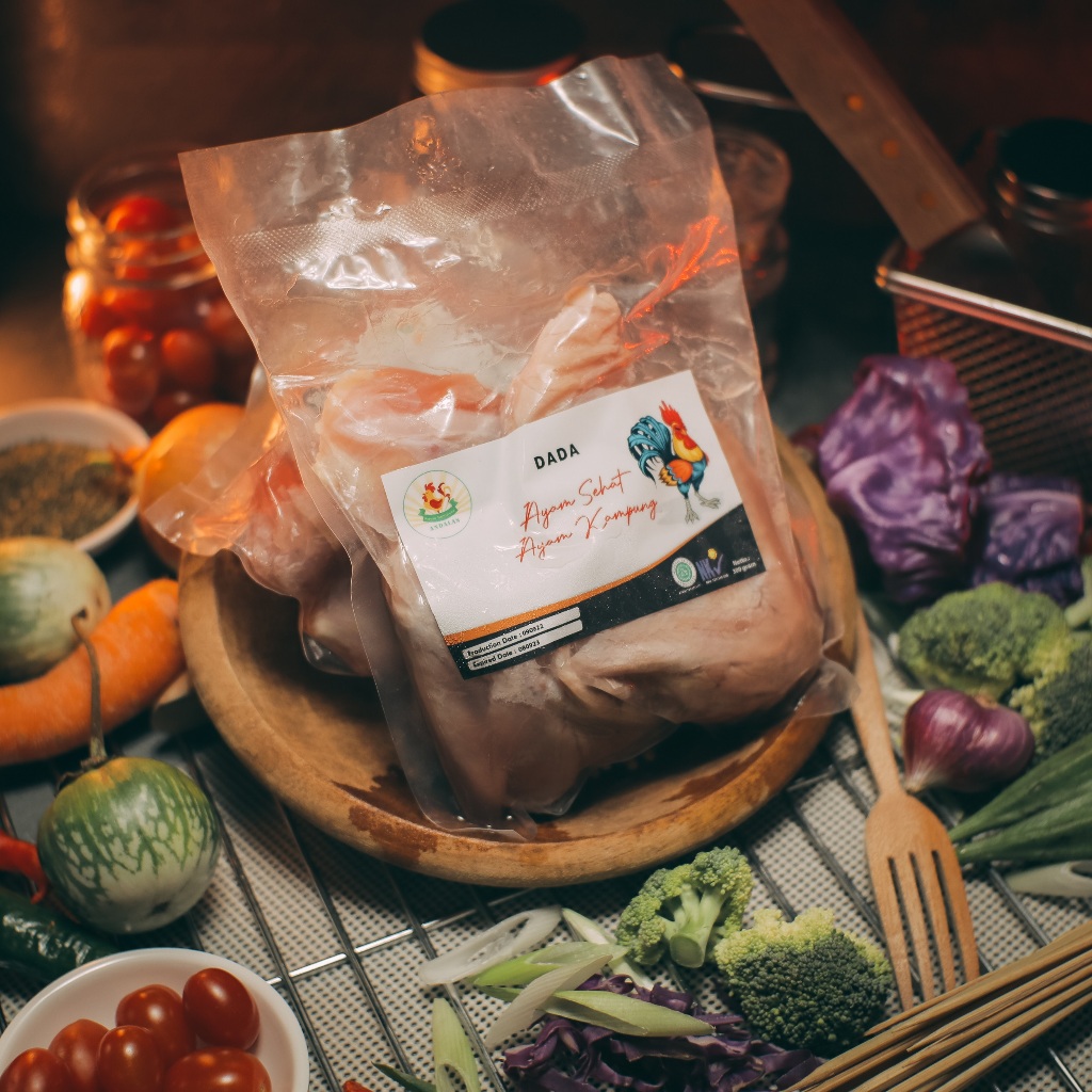 

Potongan Dada Ayam Kampung Andalas 300 gram