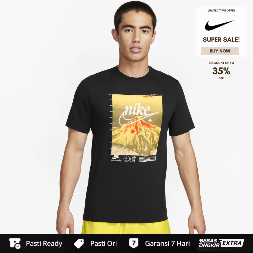 Kaos Nike Original Pria Sportswear OC Tee - Hitam
