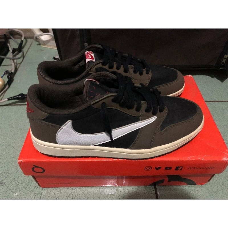 Nik3 Aj 1 Low Travis Scott Mocha