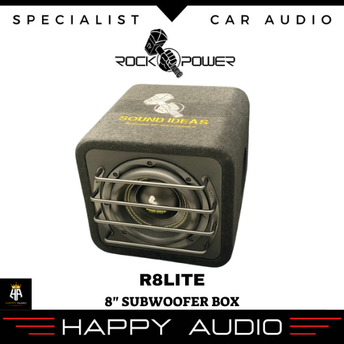 Subwoofer Pasif 8 Inch ROCKPOWER R8LITE Built in Ported Box Enclosure 8" Die-Cast Frame Dual Voice C