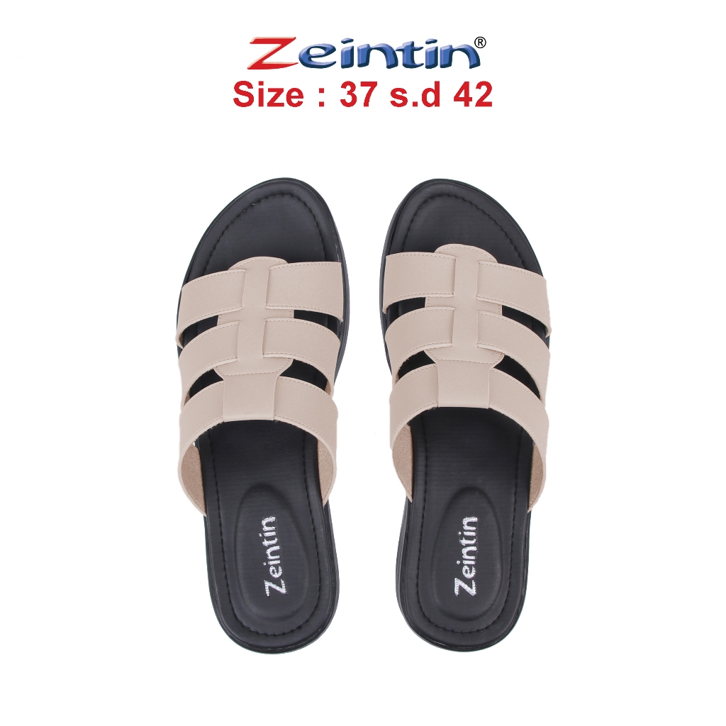 Bergaransi Zeintin - Sandal Wanita Hitam Sandal Wedges Wanita Sendal Wanita Terbaru Zeintin Hp