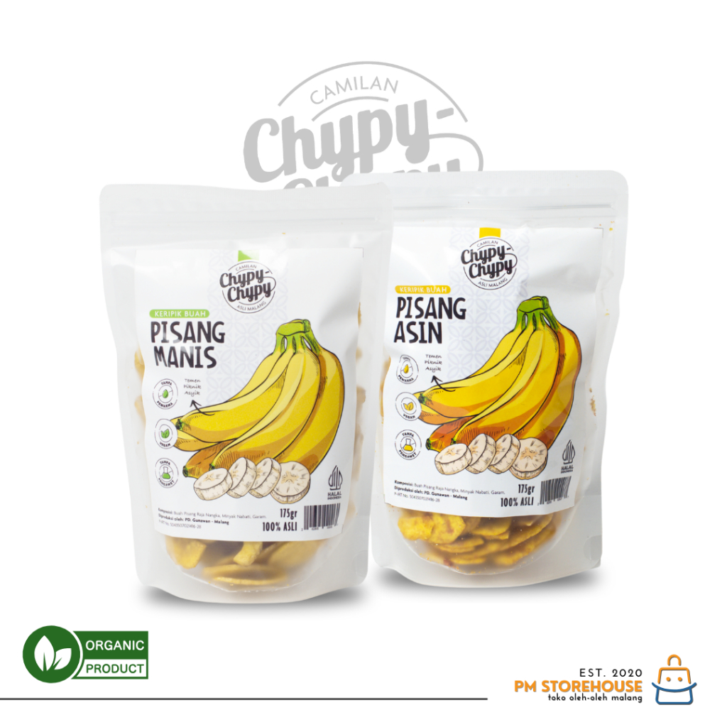 

Keripik Pisang Special Renyah Gurih Chypy - Kemasan Pouch 175GR