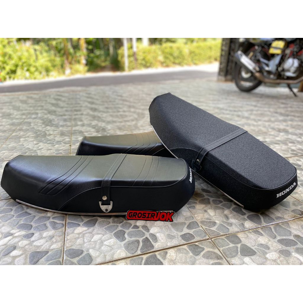 Jok Honda Astrea grand standar/jok Astrea Honda grand kulit amplas/jok motor Honda grand standar Lis