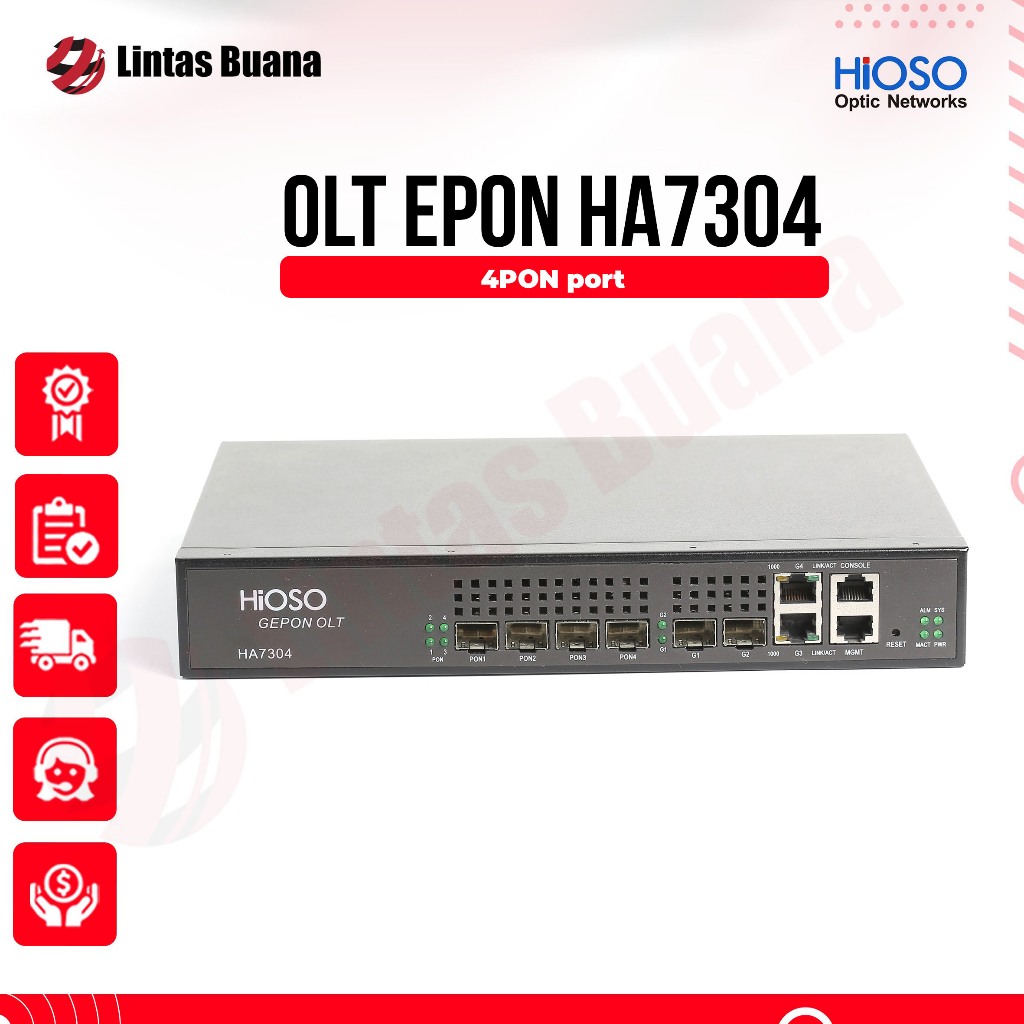 OLT HIOSO 4PON 1G Uplink