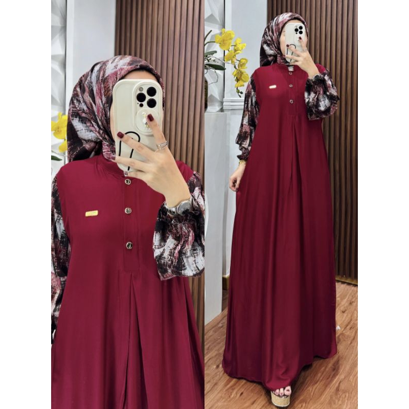 GAMIS SET HIJAB HELIA BY DST COLLECTION