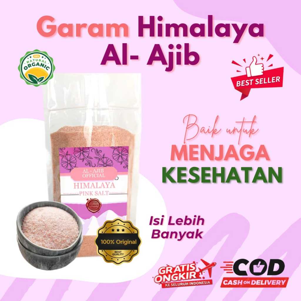 

garam himalaya 250 gram bagus untuk kesehatan