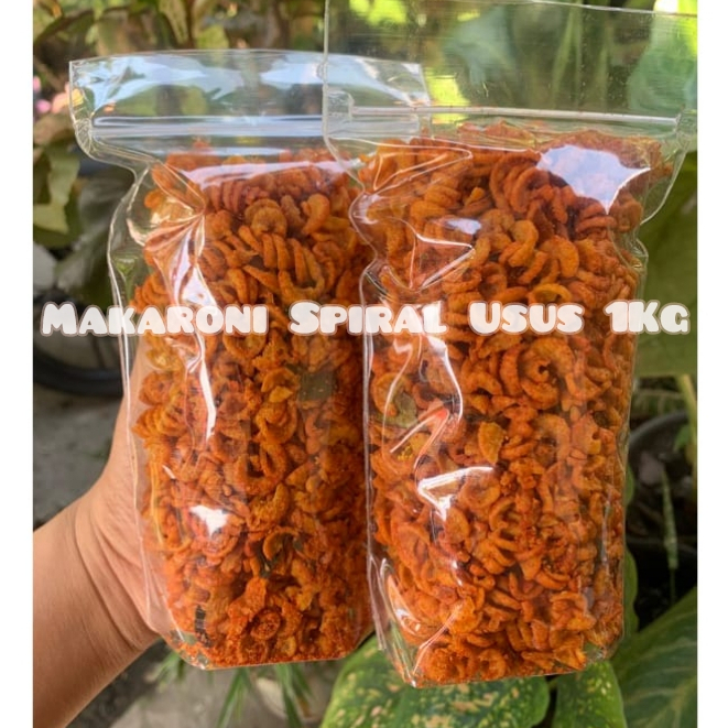 

[ 1KG ] MAKARONI USUS SPIRAL RENYAH PEDAS DAUN JERUK 1000 GRAM