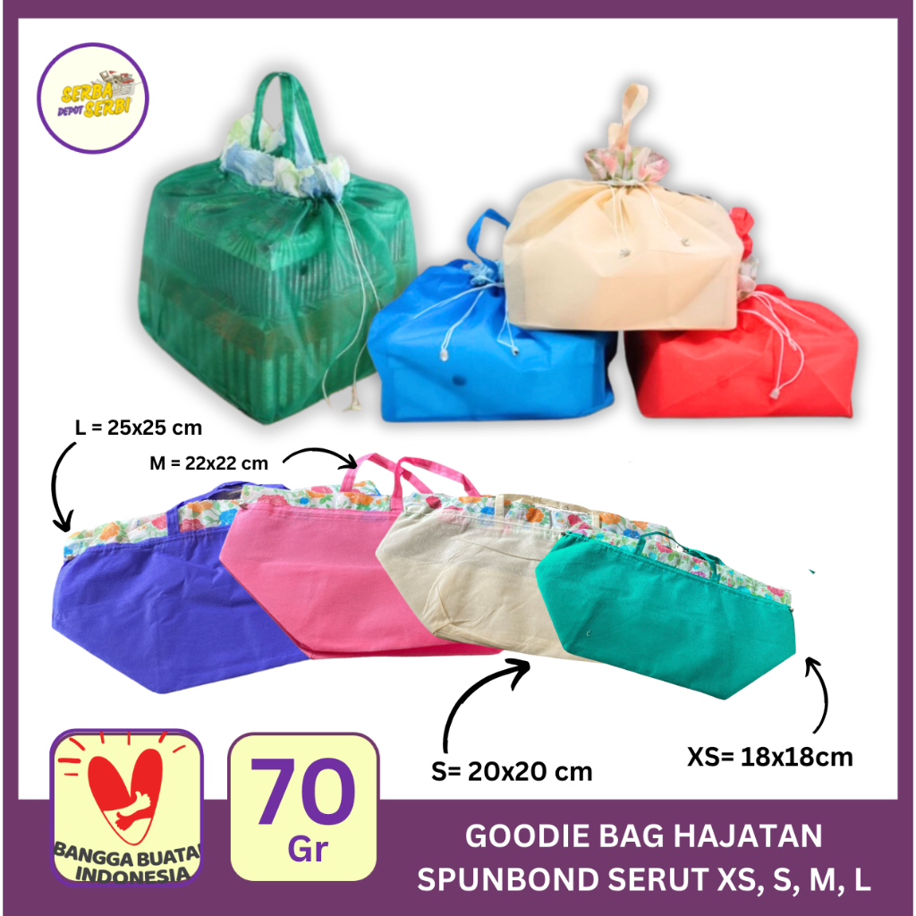 

Tas Hajatan Serut Spunbond Goodie Bag Bingkisan Hajatan Kemasan Nasi Kotak Syukuran Souvenir