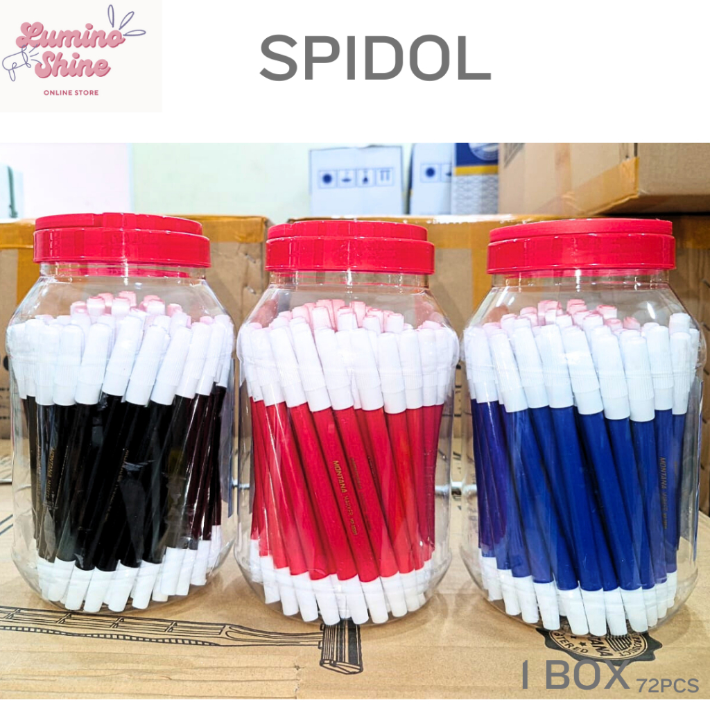 

Spidol Marker Kecil / Spidol / Spidol Merah Montana / Spidol Hitam Montana Murah