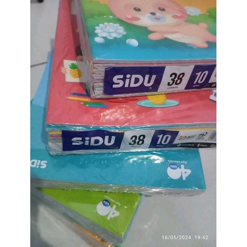 

buku tulis SIDU sinar dunia isi 38 lembar