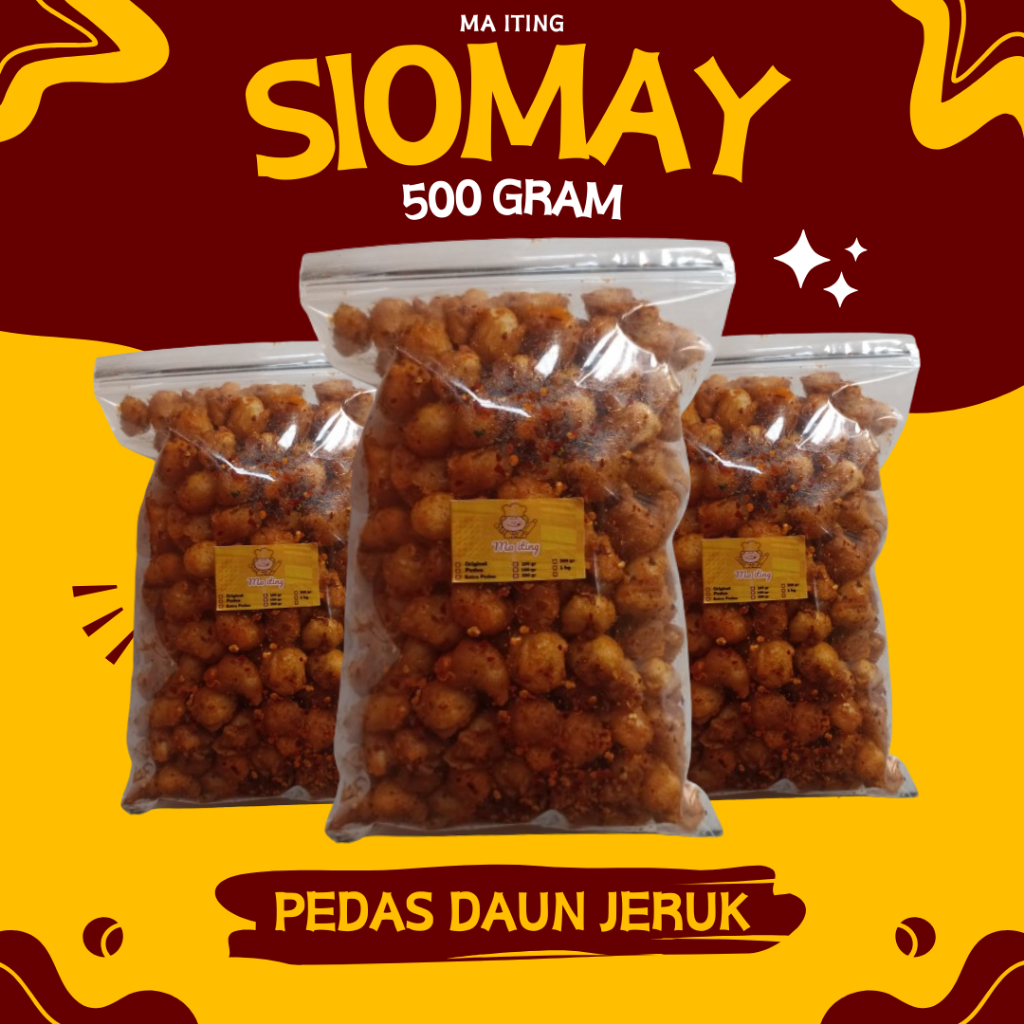 

Siomay Kering Pedas Daun Jeruk 500 Gram