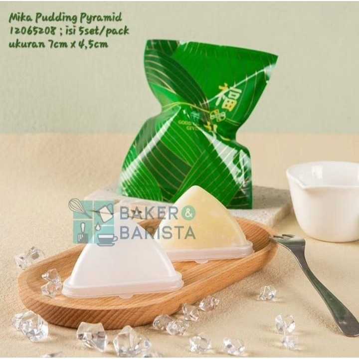 

Mika Pudding Pyramid With Plastik / Packaging Pudding Kue cake gift