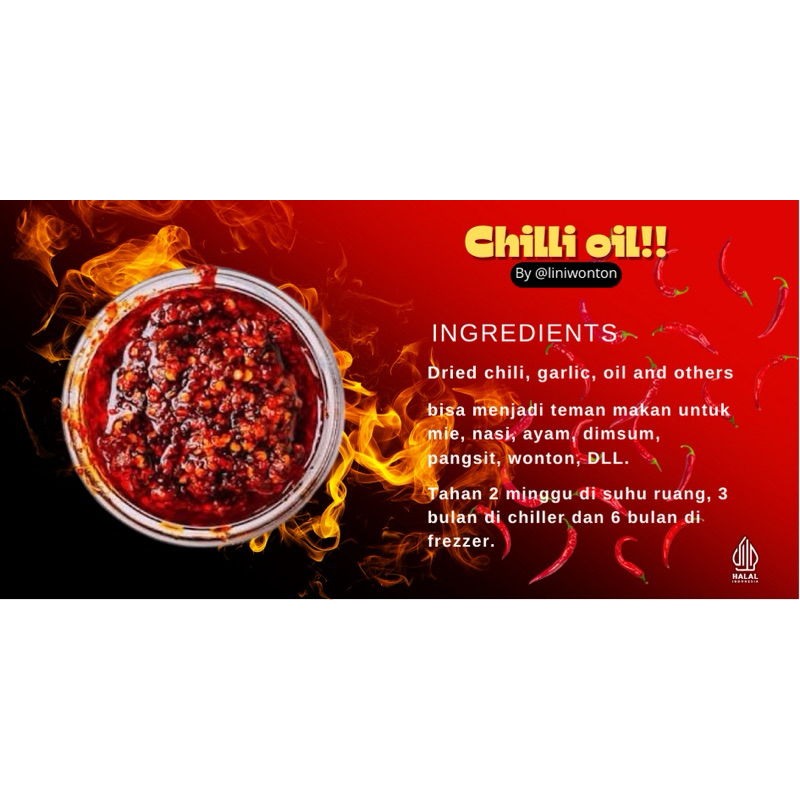 

chili oil super pedas 120gr