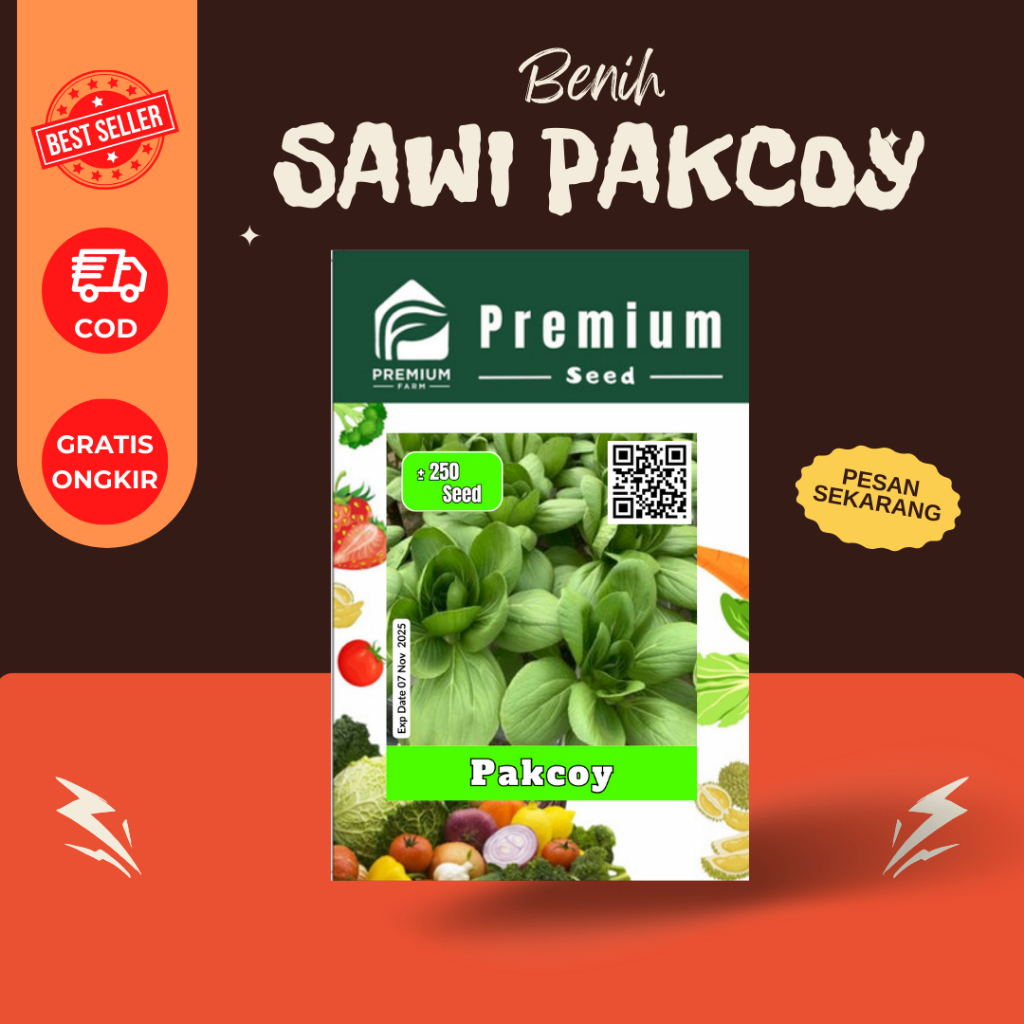 Benih Biji Bibit PAKCOY Sawi Sendok Sawi Pakcoy