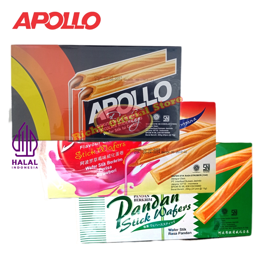 

APOLLO STICK WAFER 264gr isi 24pcs