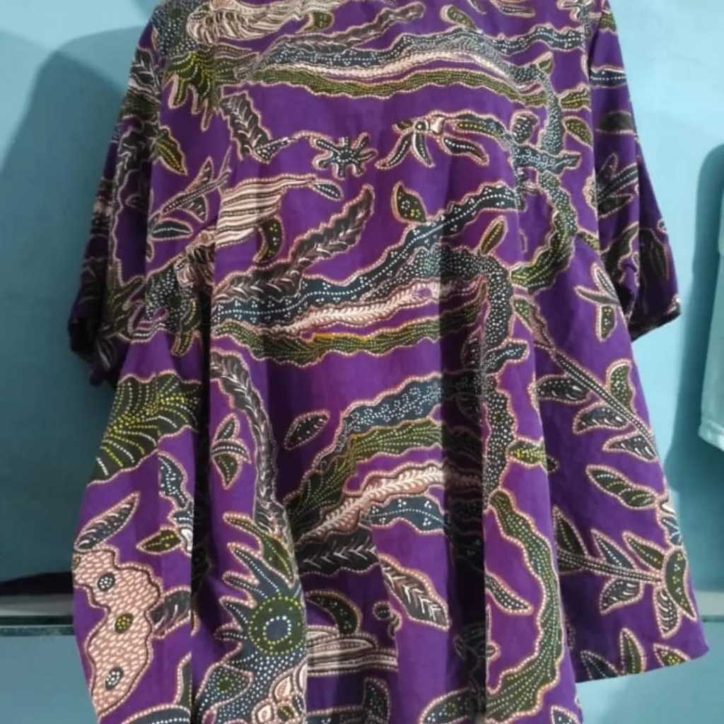 Blouse Batik Wanita Korean/Vintege Style XL