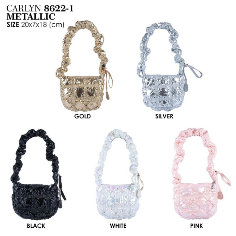 CARL*N metalic bag TAS BANGKOK PUFFY BAG SMALL 8622-1