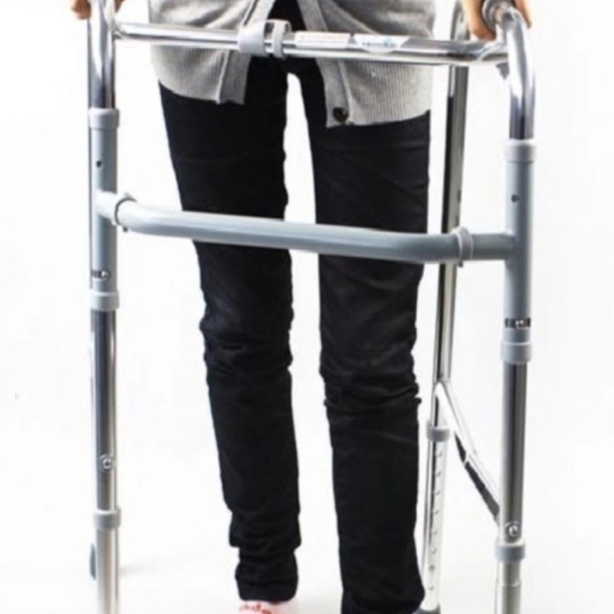 Terlaris Tongkat Jalan Walker Standard Lansia Orang Tua Alat Terapi Stroke Ringan KuatAlat Bantu Jal