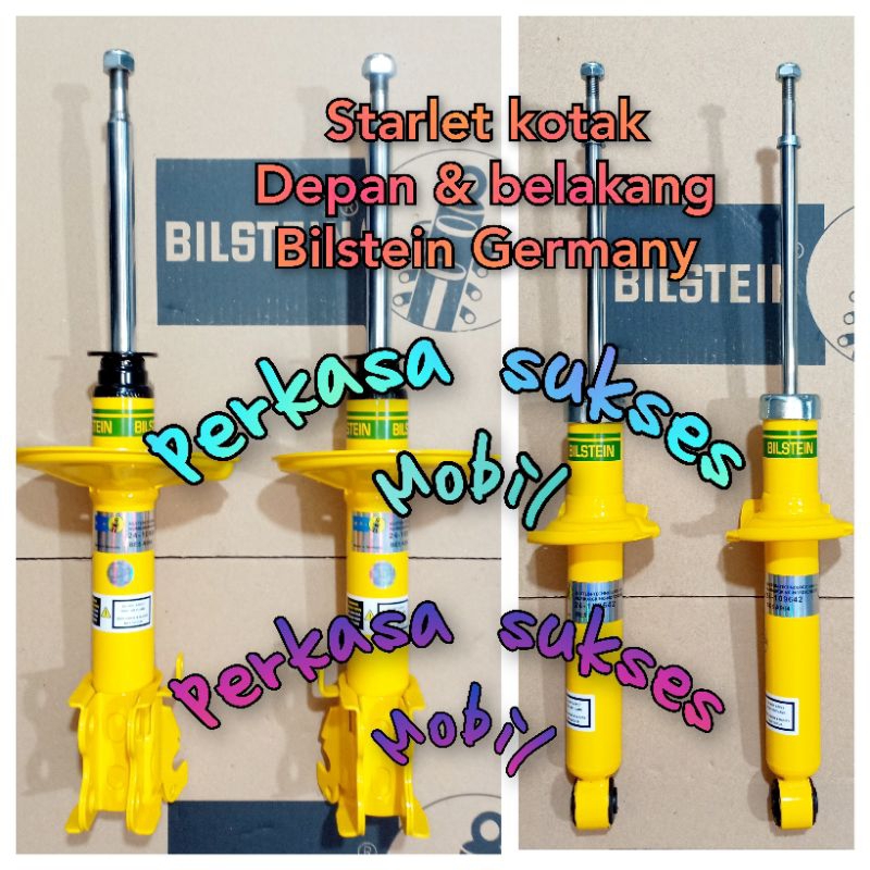 shockbreaker absorber depan & belakang starlet kotak bilstein Germay