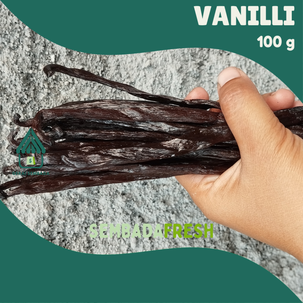 

Vanilli Kering / Vanilla Bean Premium Grade 100 gram - SEMBADA FRESH