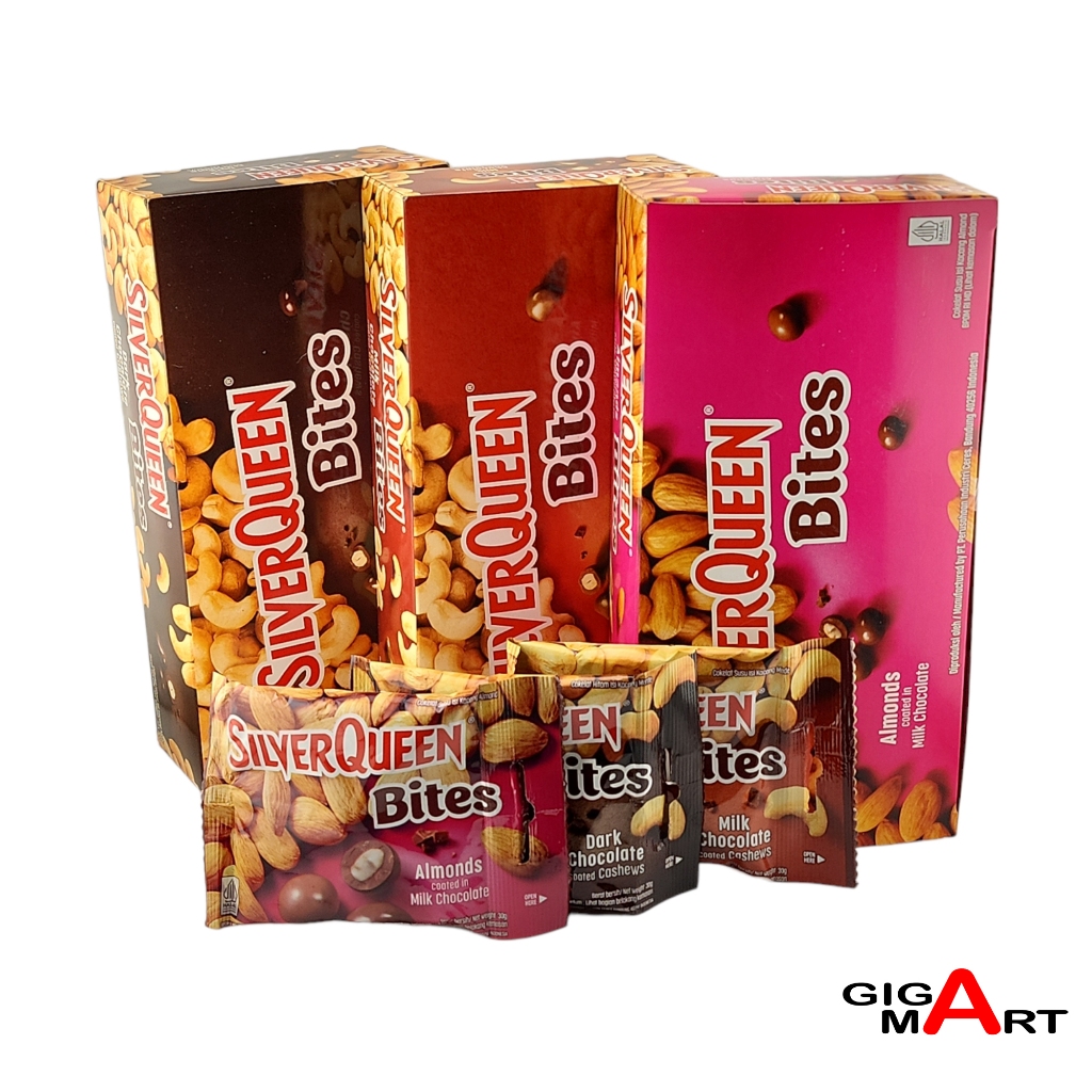 

Silver Queen Bites Chocolate Coated BOX Netto 12 Bks x 30 gr