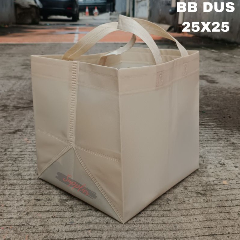 

Termurah Goodiebag kotak 25x25 spunbond tinggi 28cm HBPA 12pcs