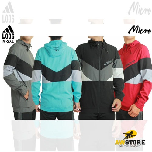 Jaket Running Parasut Micro Jaket Windbreaker Jaket Outdoor Olahraga Pria Adidas L006 Premium Import