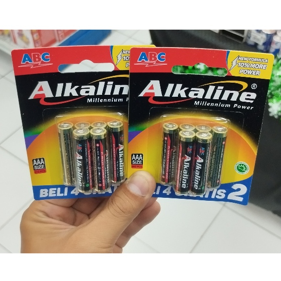 BATERAI ABC ALKALINE AAA 4+2 AWET DAN TAHAN LAMA
