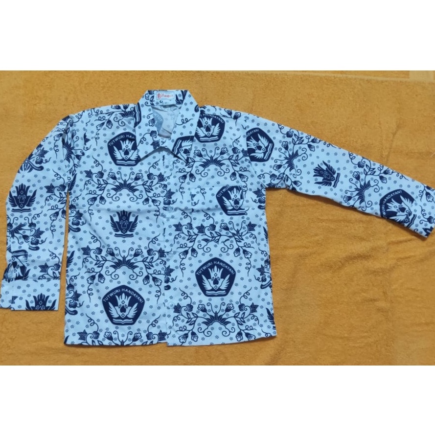 Serbuuuu BAJU SERAGAM BATIK BIRU SD LENGAN PANJANG