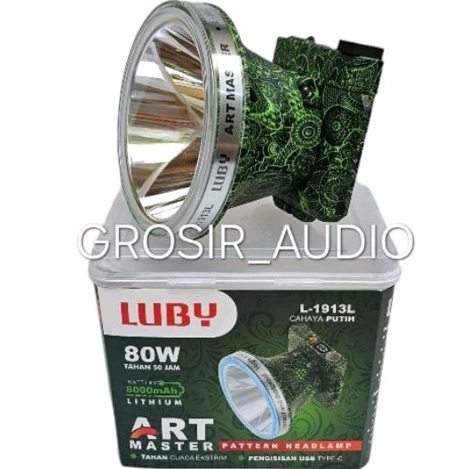 SENTER KEPALA LUBY L1913 8W SENTER HEAD LUBY 8WATT L 1913 HEAD LIGHT LUBY 1913 8W SENTER LUBY 8W ORI