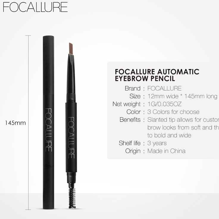 ORIGINAL Focallure Eyebrow Pen Pensil Alis Matic EYES FA18
