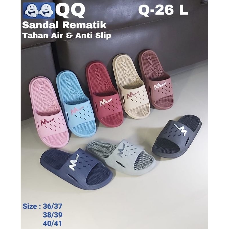 Sandal rematik sandal kesehatan sandal wanita anti air sandal selop rematik karet