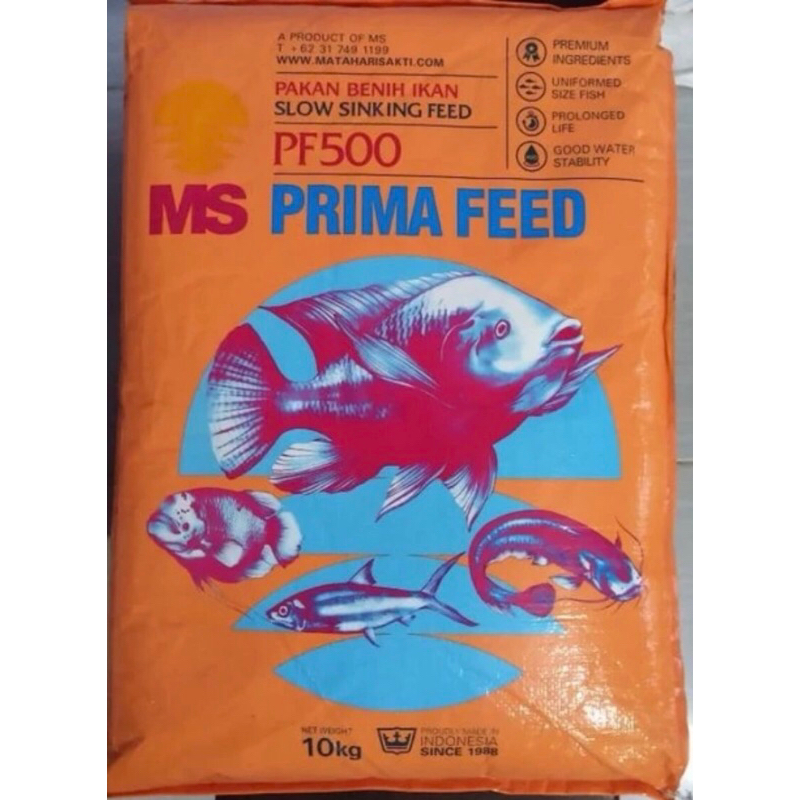 PF 500 pf500 Pakan ikan Benih Bibit Ikan Lele Nila Gurame Hias Pelet PF 500 10kg