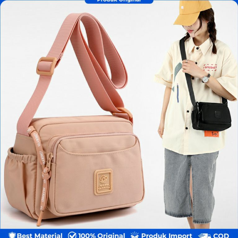 Top Produk BOBO FASHION Tas selempang wanita bobo 968 Tas selempang original nilon waterproof