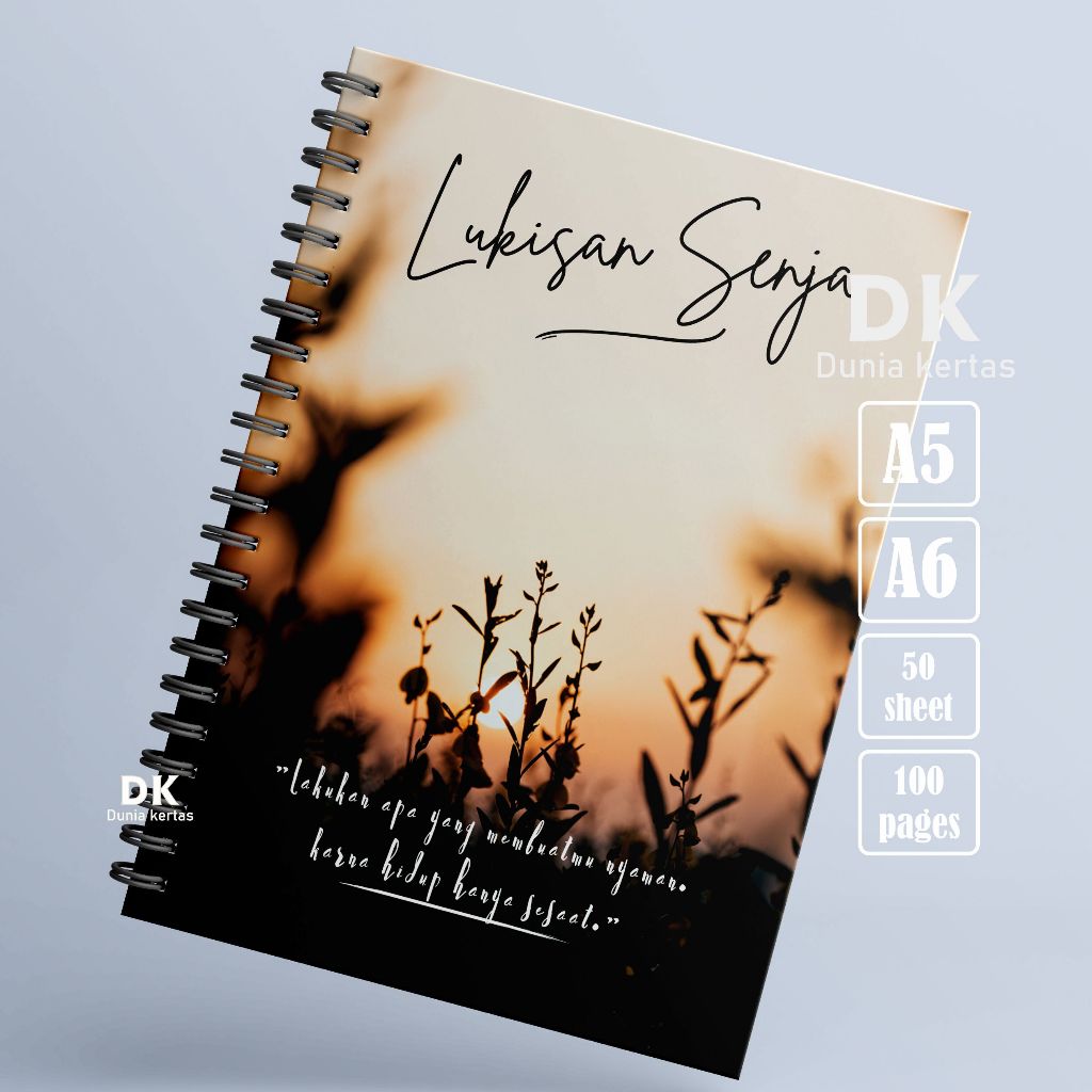 

NOTEBOOK SPIRAL A5 | BUKU CATATAN ISI ( GARIS ) | NOTES BOOK JOURNAL | BUKU TULIS