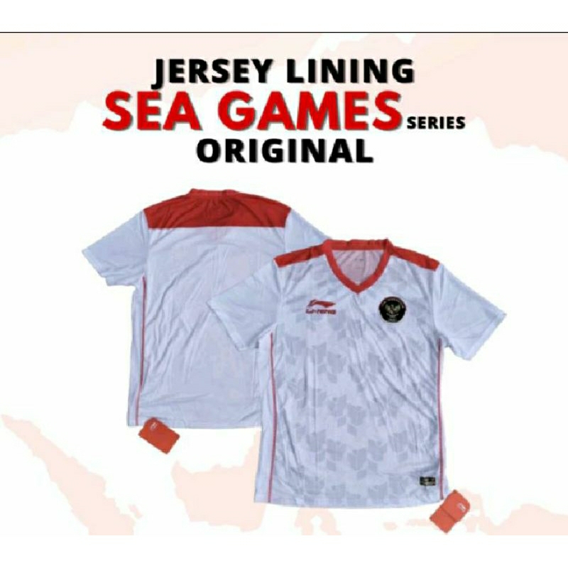 (LINING) Jersey timnas indonesia away sea games original