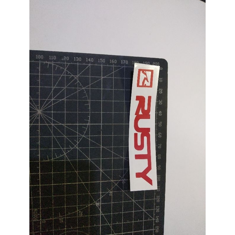 

cutting stiker rusty