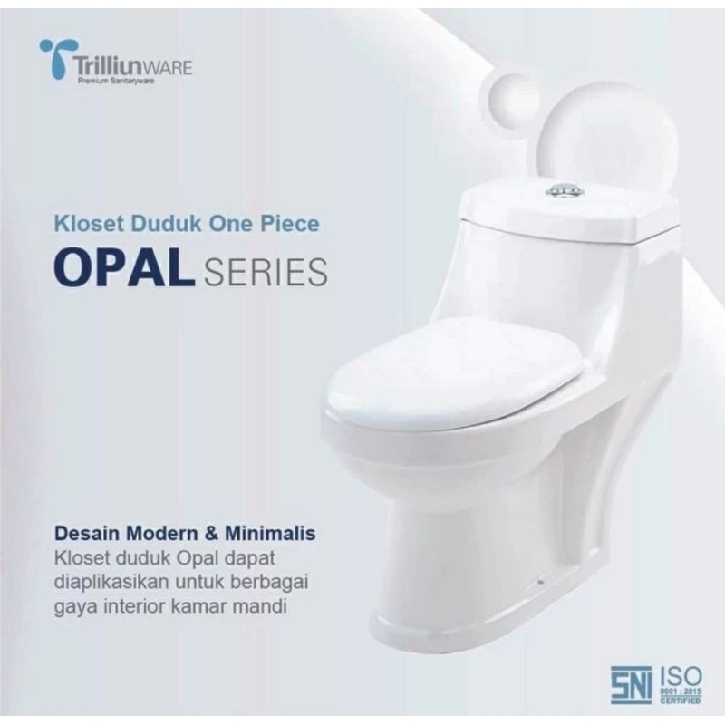 Closet Duduk Opal Monoblock Trilliun Opal