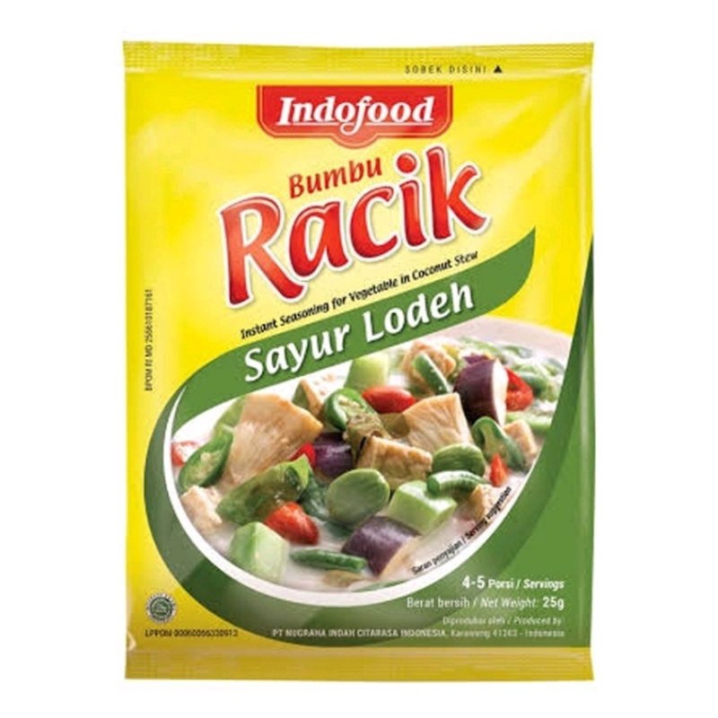 

Racik lodeh sachet