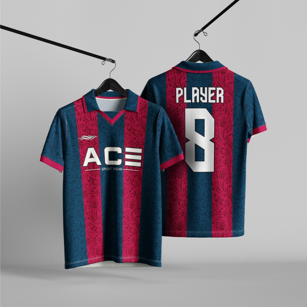 Jersey Bola | Futsal Custom Desain Kombinasi Warna Motif Batik Free Nama Nomor