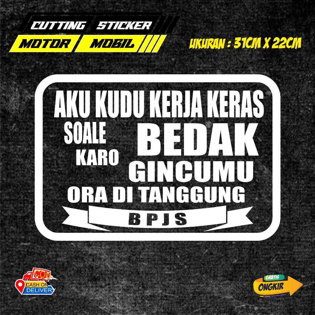 STIKER KATA KATA MOBIL TRUCK/PICKUP/L300 STIKER MOBIL KATA KATA KEREN
