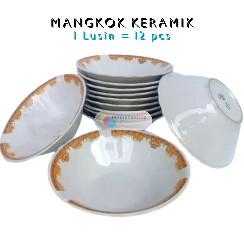 Mangkok Keramik Lusinan 12 Termurah  Mangkok Kramik Jepang Aesthetic dan Besar