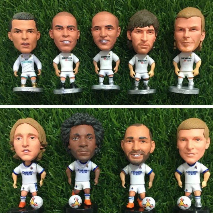 Minifigure Karakter Pemain Bola Real Madrid Mainan Pajangan Dekorasi Madrid Koleksi Hobi Fans Madrid