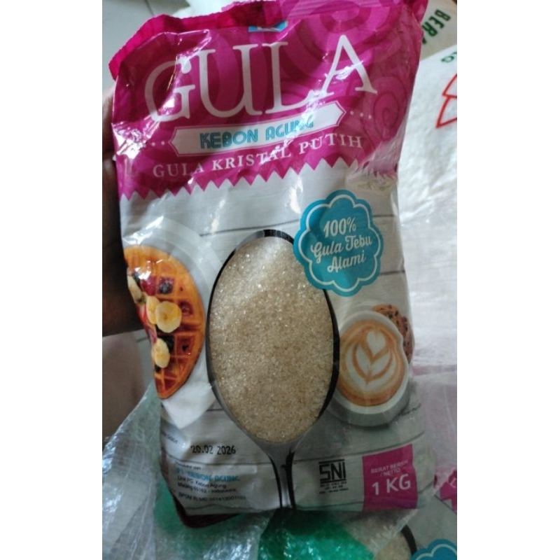 

Gula kemasan 1 kg, Gula kebon Agung, gula manis