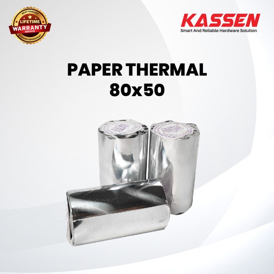 

PAPER THERMALL 80 X 50 KERTAS THERMAL STRUK 80 X 50