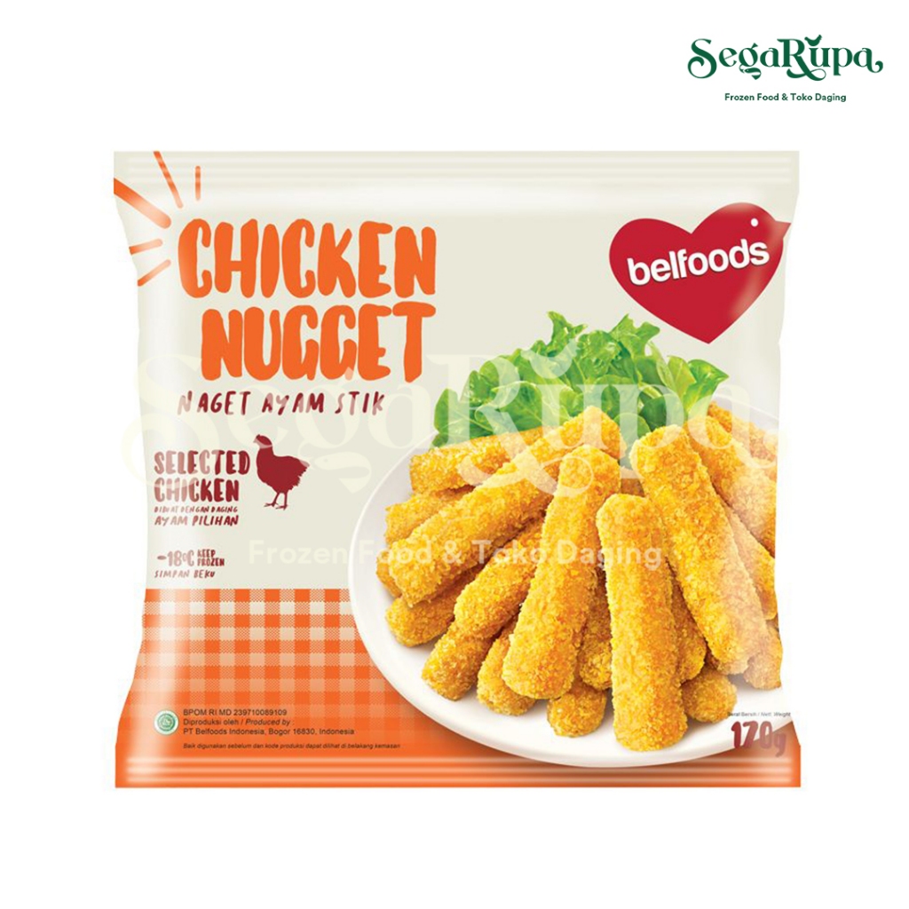 

BELFOODS CHICKEN NUGGET STICK 170 GR - SEGARUPA FROZEN FOOD & TOKO DAGING