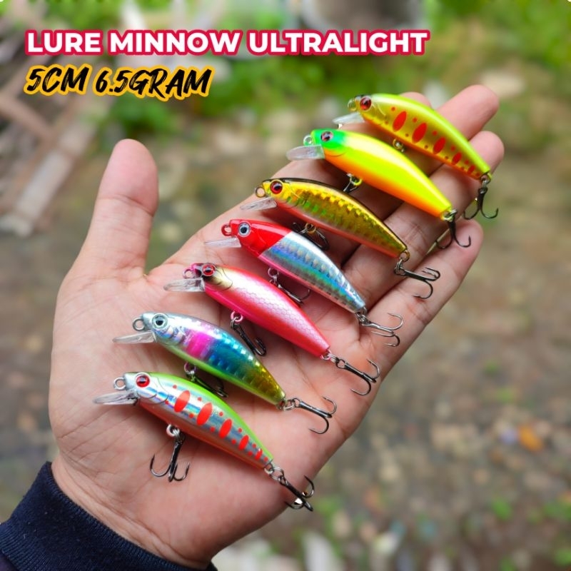 Minnow UL Sinking 5.5cm 6.5gr / Umpan Casting Ultralight