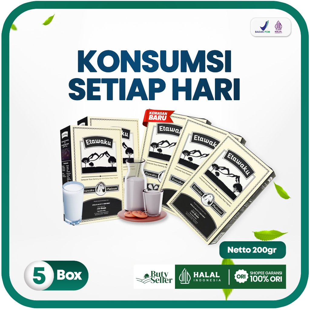 

Susu Etawaku Platinum 5 Box : Kesehatan Pernafasan - Anti Sesak Nafas & Batuk Berdahak Original