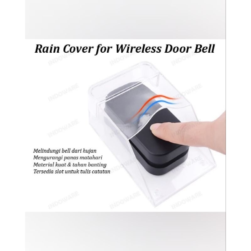 cover bel rumah dari hujan / pelindung bel/ rain cover for wireless bell
